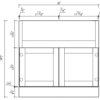 SINK Base Cabinets 24"D X 34.5"H - FSB36