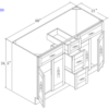 Vanity Cabinet - VSD6021DD