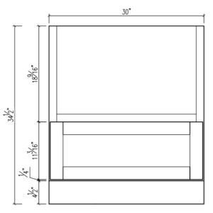 Sink Base Cabinet - MB30