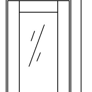 Wall Glass Cabinet - W1530GD